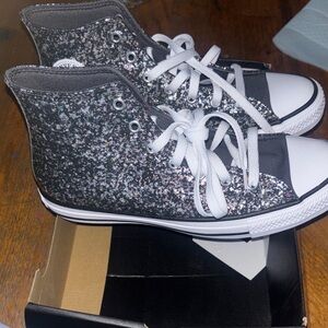 Converse ctas hi dark matter/white/black sneakers